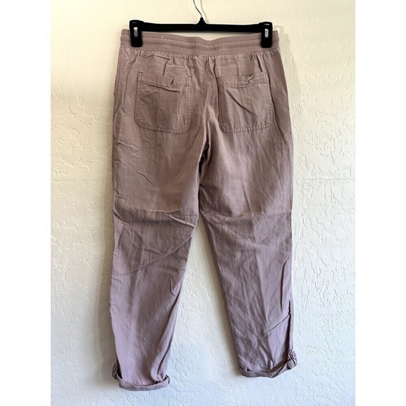 Khaki Pull On Joggers Woman's Size 10 pockets drawstring casual - Picture 9 of 13